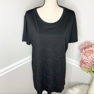 POGTMM Black Scoop Neck long Tee